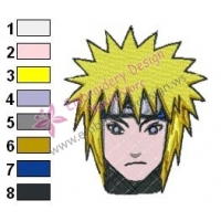 Naruto Shippuuden Face Embroidery Design 02